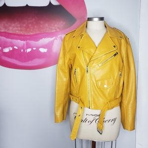 Zara faux leather jacket